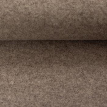Merino Wollfleece Beige meliert  by Swafing